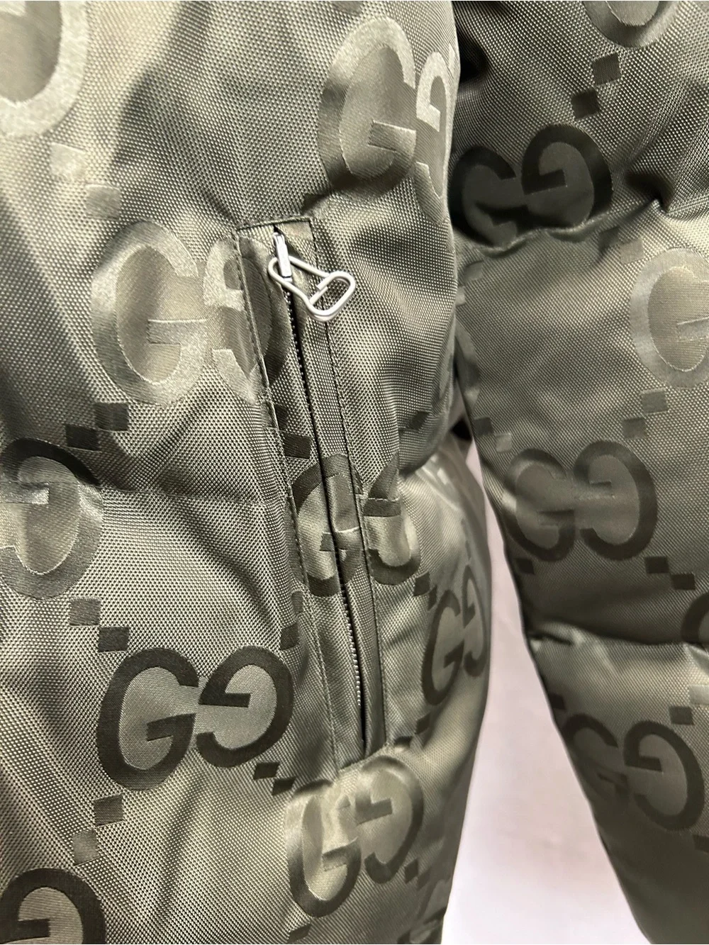 Gucci Jumbo GG canvas down jacket